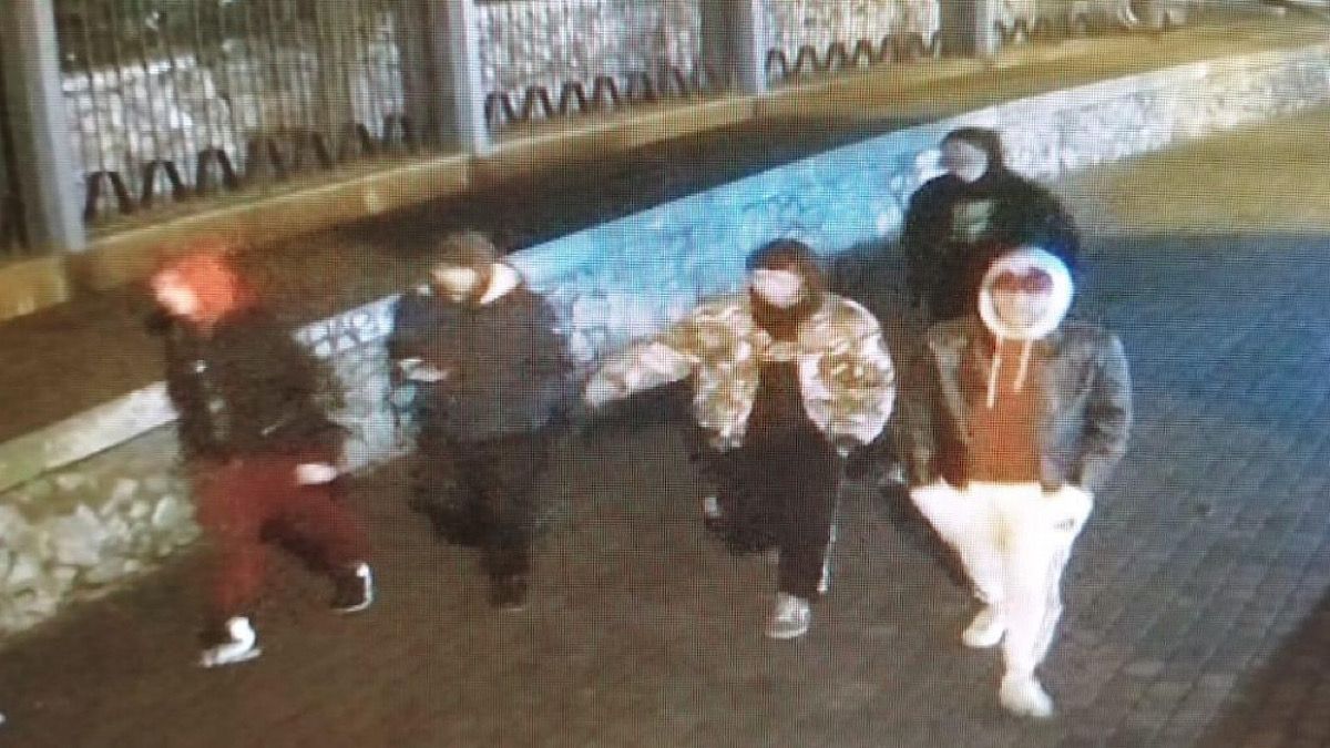 В Киеве задержали вандалов, которые повредили LED подсветку на Аллее Художников