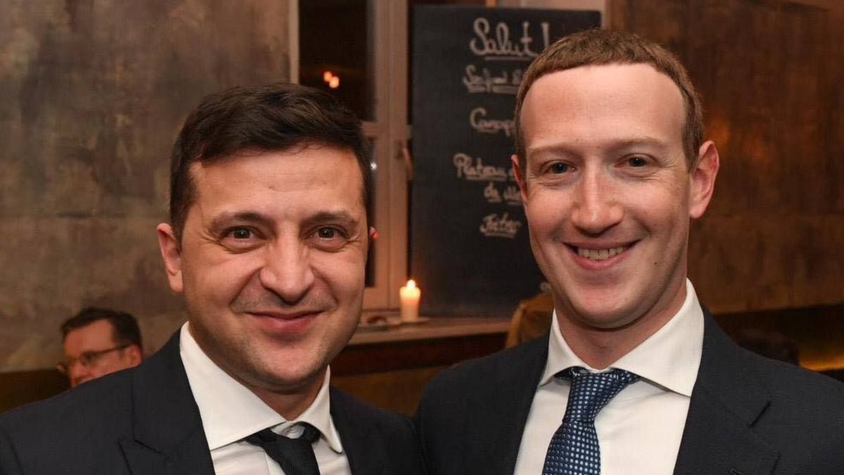 Кличко и Зеленский похвастались фото с Цукербергом