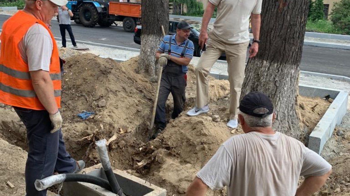 В центре Киева ремонтируют историческую улицу