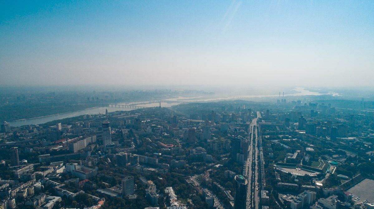 Где в Киеве опасно дышать: из-за антициклона вредные примеси задерживаются в атмосфере