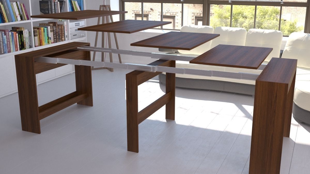 Стол трансформер для семейного застолья: удобная мебель в маленькую квартиру