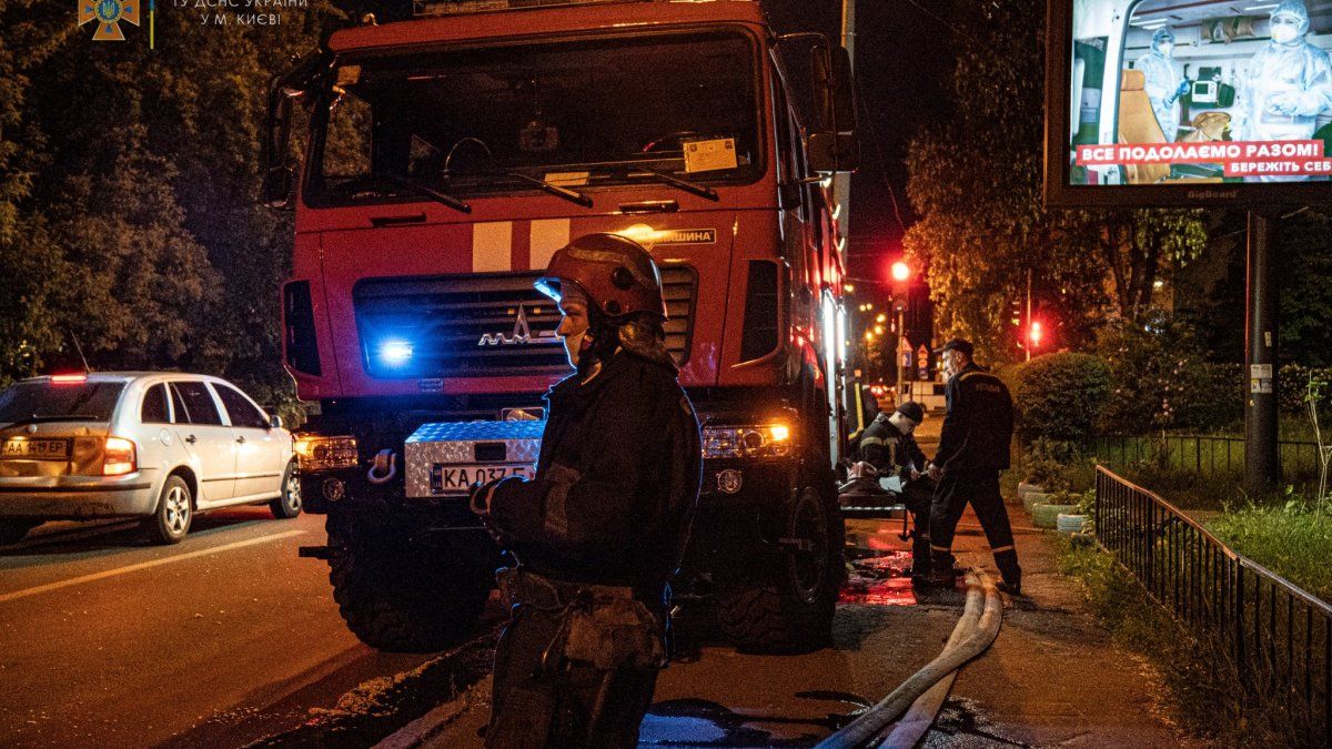 В Киеве горело студенческое общежитие