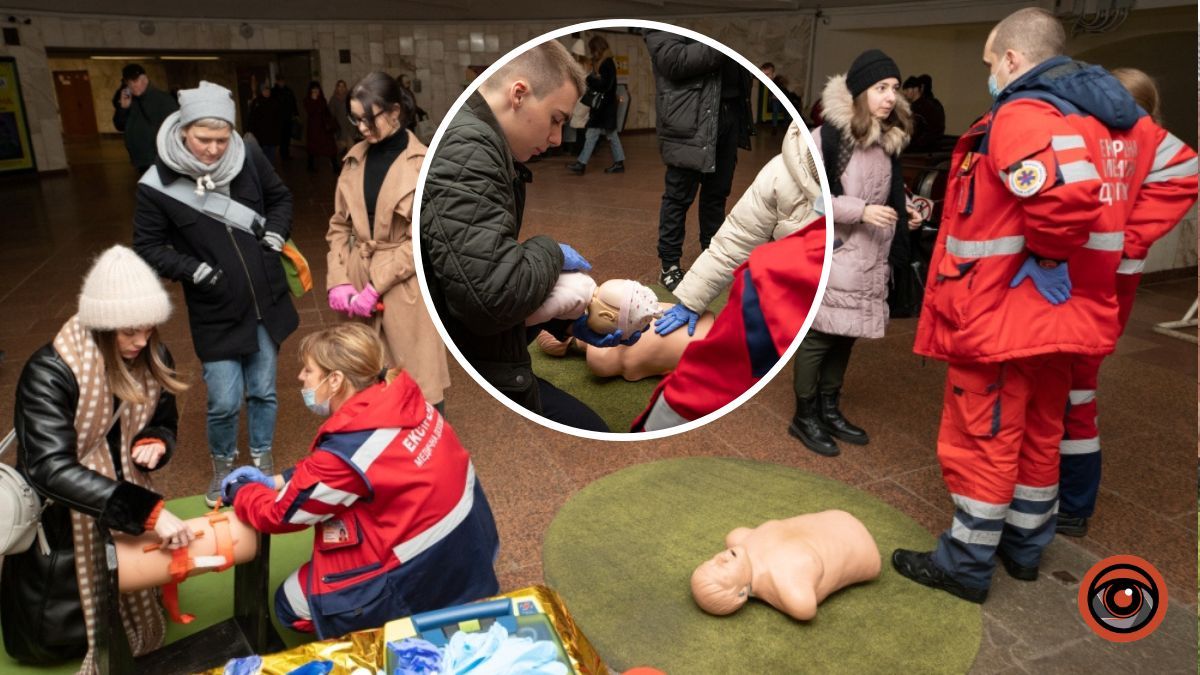 У Києві на станціях київського метро відбудуться безкоштовні тренінги з домедичної допомоги: де і коли