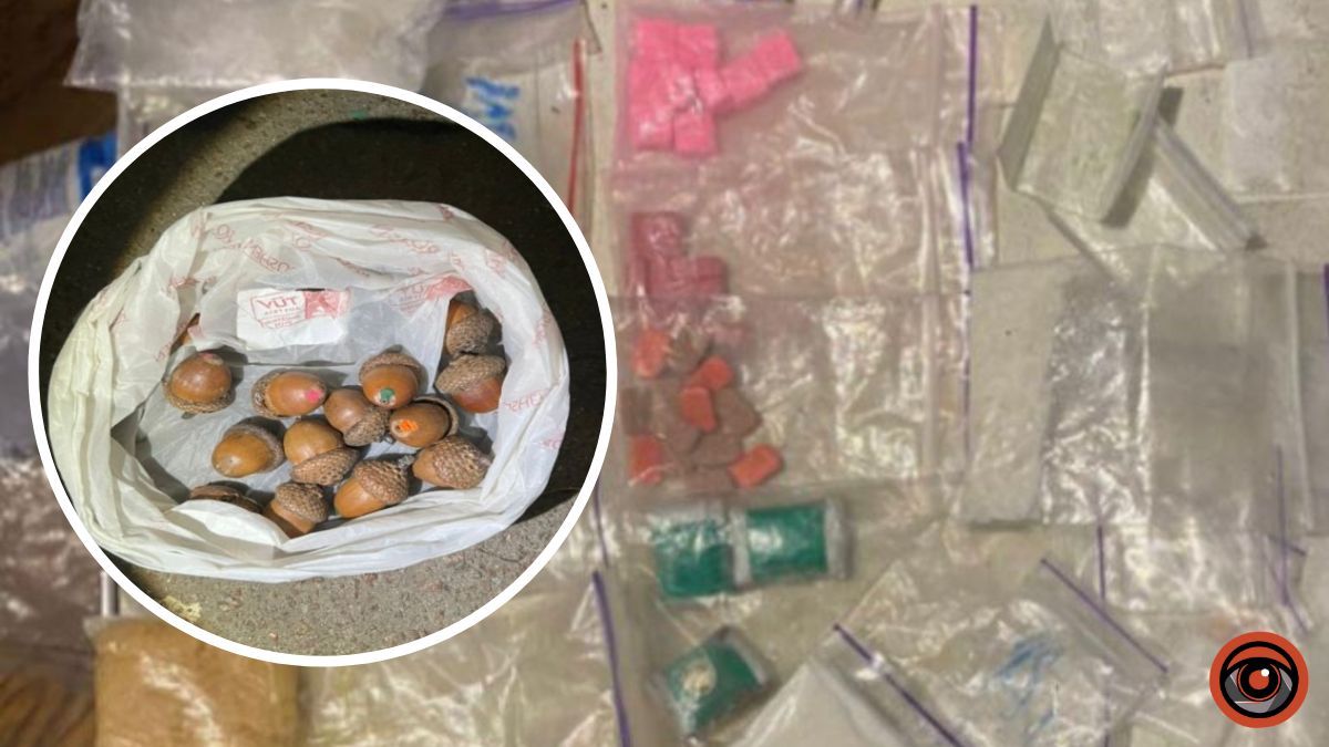 У Києві чоловік ховав «закладки» у жолудях