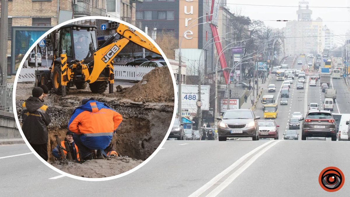 У Києві на 4 тижні перекопають частину дороги на вулиці Вадима Гетьмана