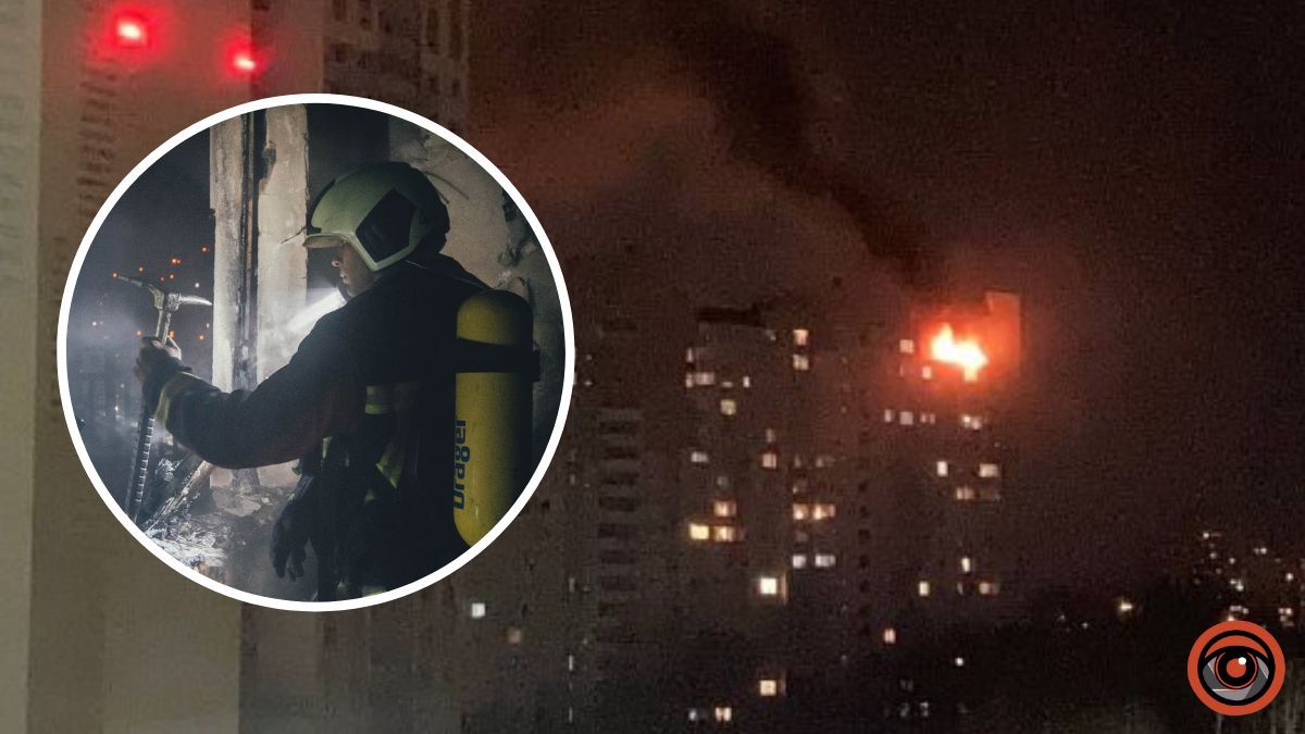 У Києві на Теремках горіла 17-поверхівка