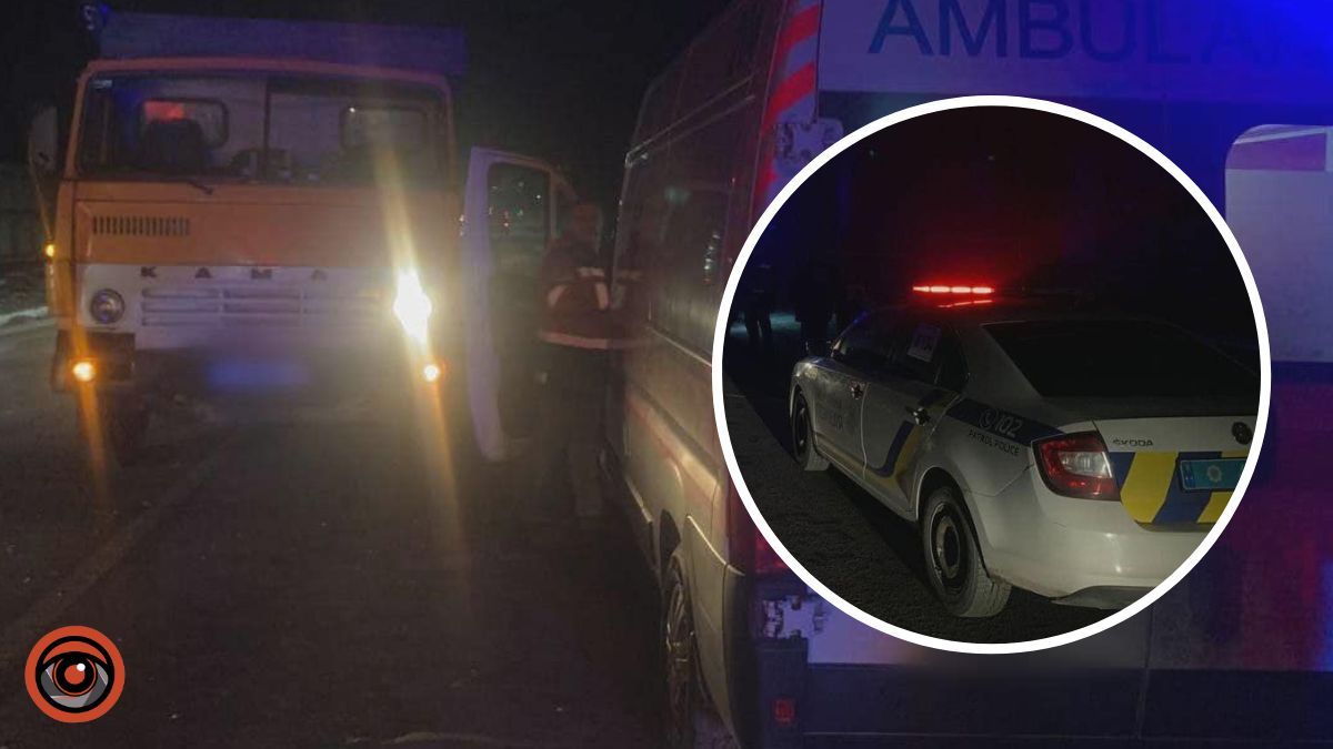 На Київщині КАМАЗ збив пішохода