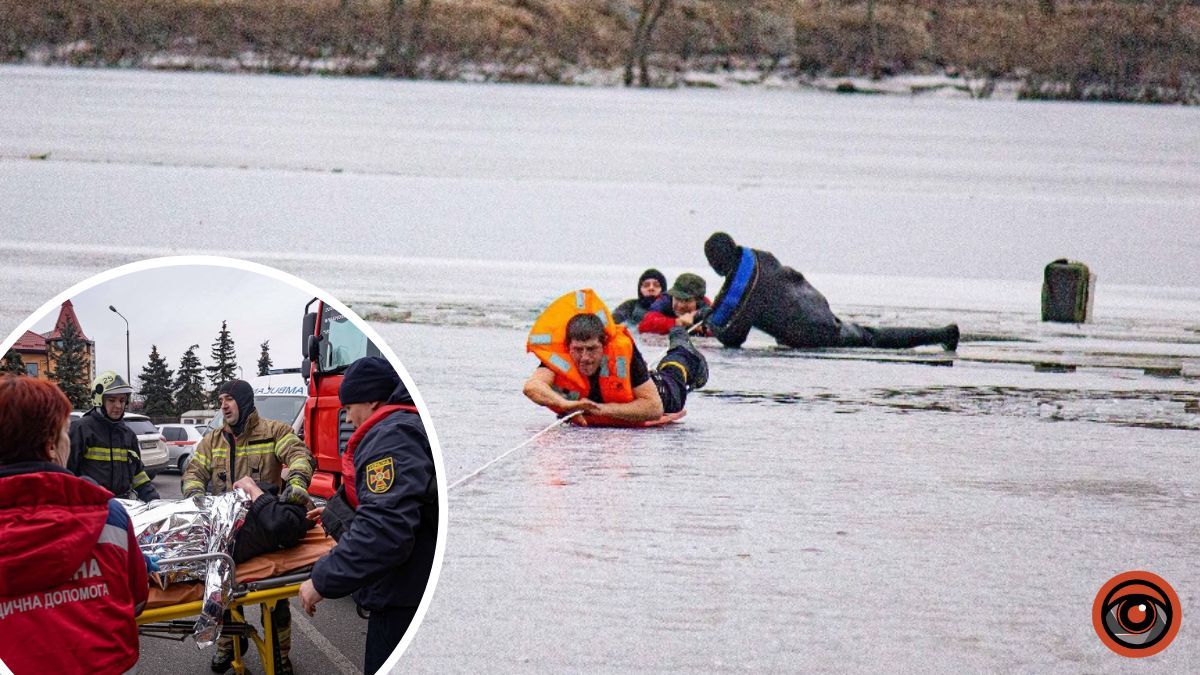 У Києві чоловік провалився під кригу: його витягали водолази