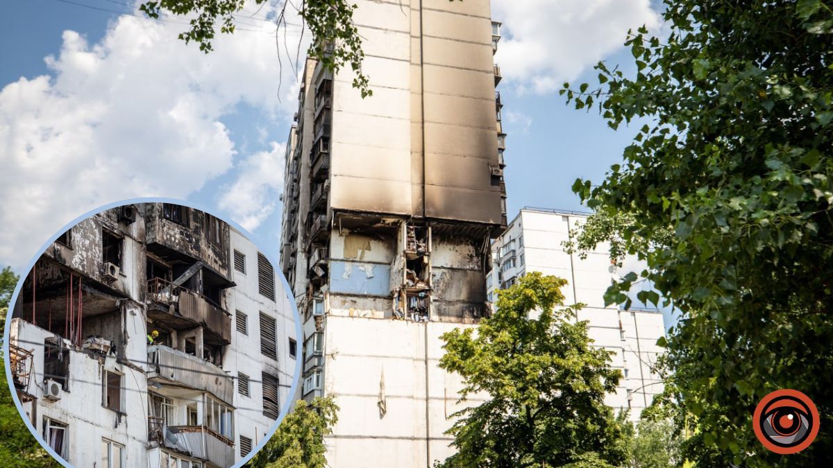 У Києві рятувальники продовжують розбір завалів та укріплення у пошкодженому вибухом житловому будинку