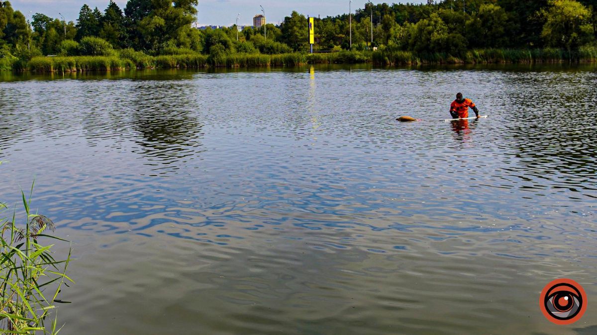 У Києві з озера дістали тіло жінки