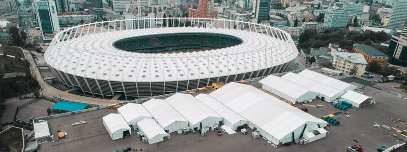 Как выглядит НСК «Олимпийский» в Киеве перед финалом Лиги Чемпионов