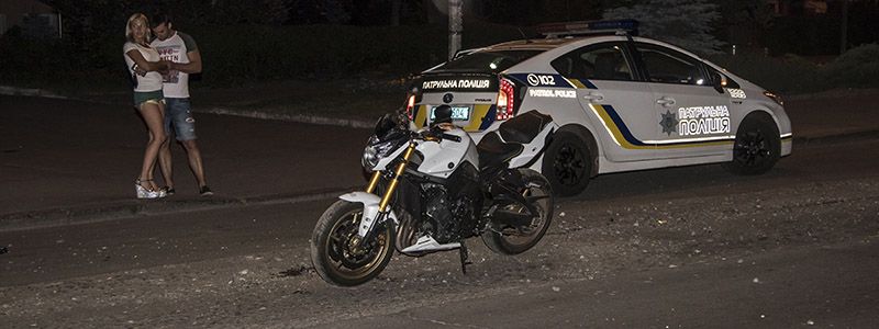 Мото ДТП в центре Киева: пострадали два человека
