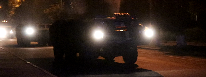 В Киев стягивают военную технику