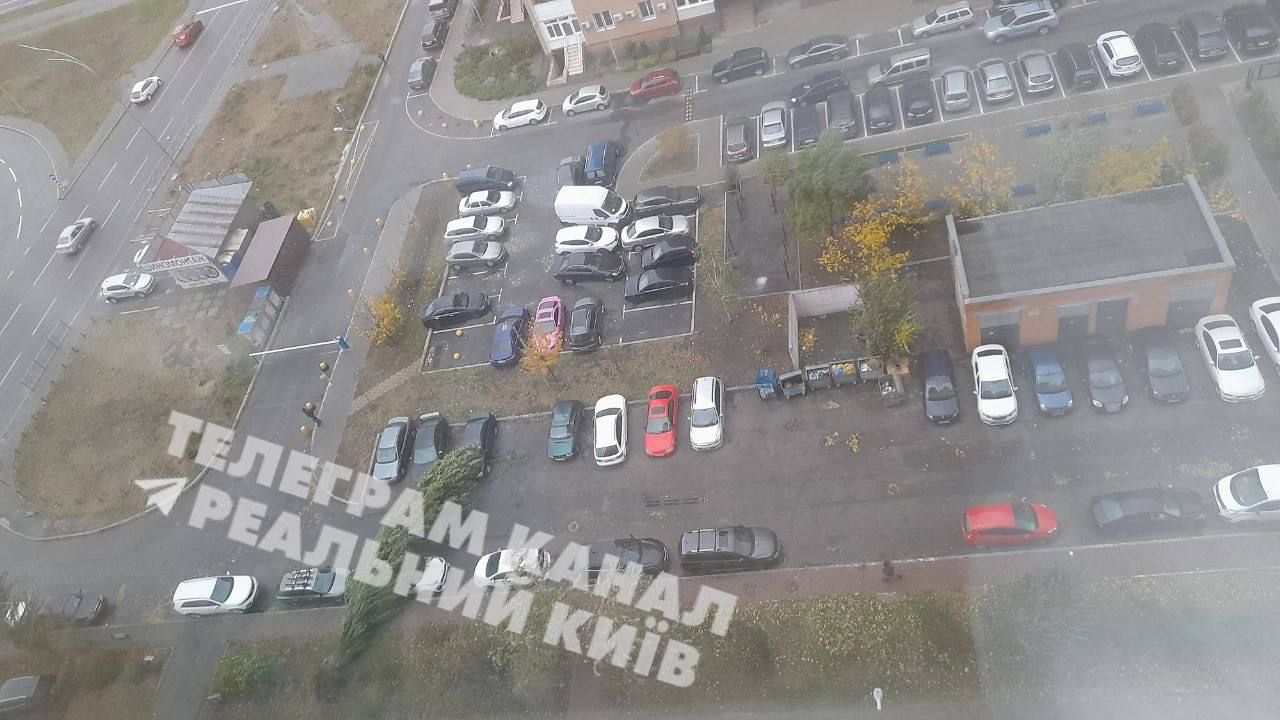 Повалене вітром дерево у Києві