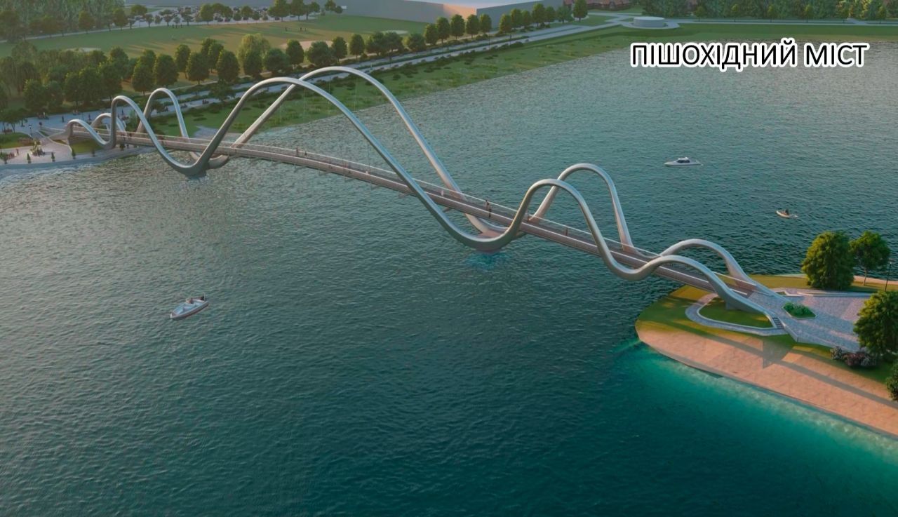 Для нової території відпочинку будують міст. Фото - Київрада Для нової території відпочинку будують міст. Фото - Київрада
