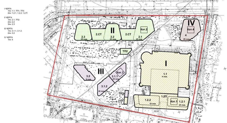 Ділянку планували забудувати поступово