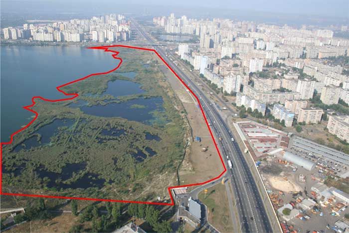 Ділянка під забудову на озері Вирлиця. Фото: Михайло Погребиський