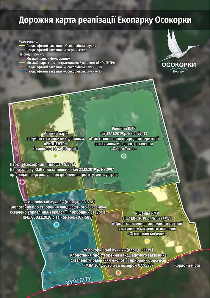 Кличко попросили остановить активистов, которые не дают застроить зеленую зону Осокорок 4