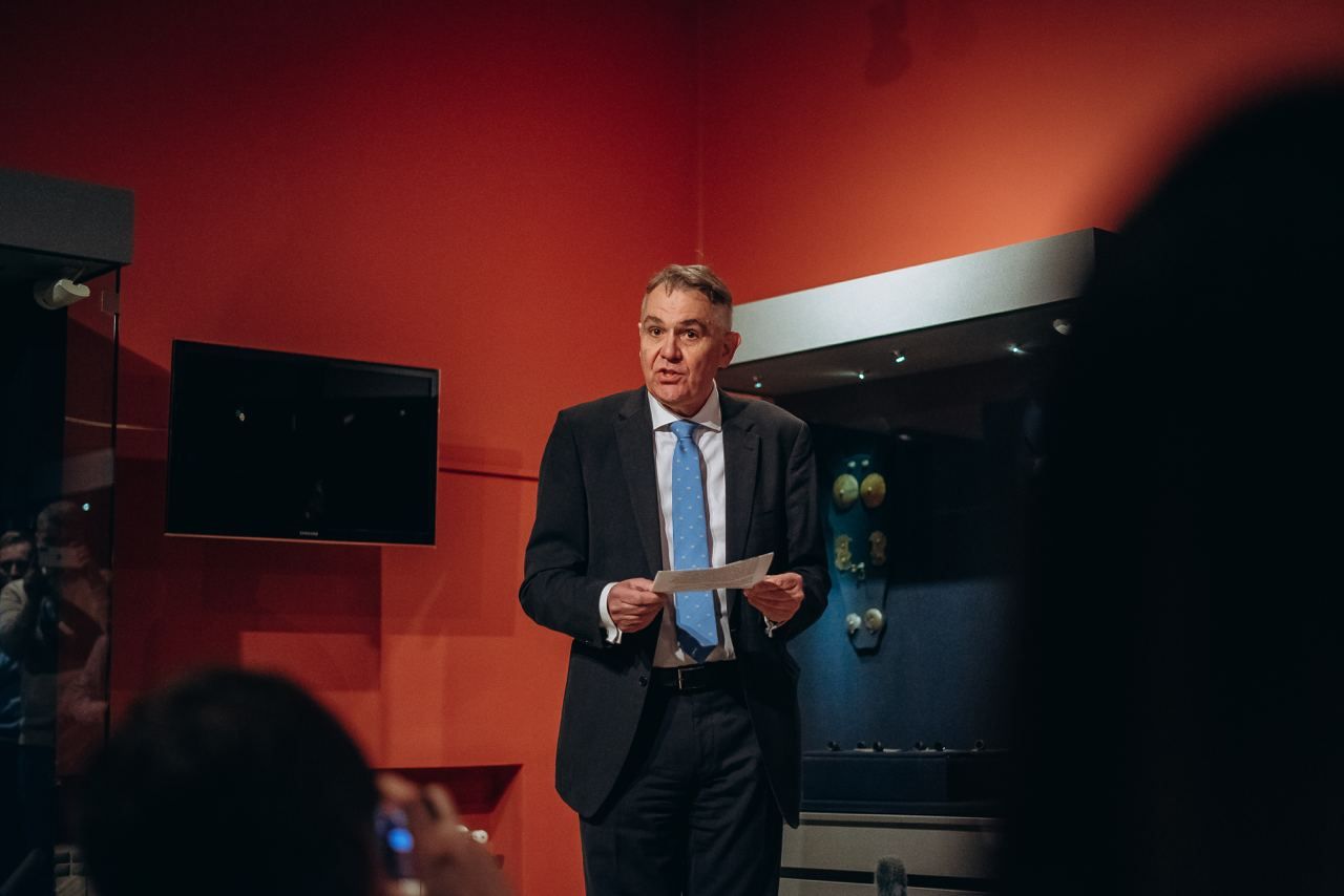 Презентація Скіфського золото. Фото LIGA.NET