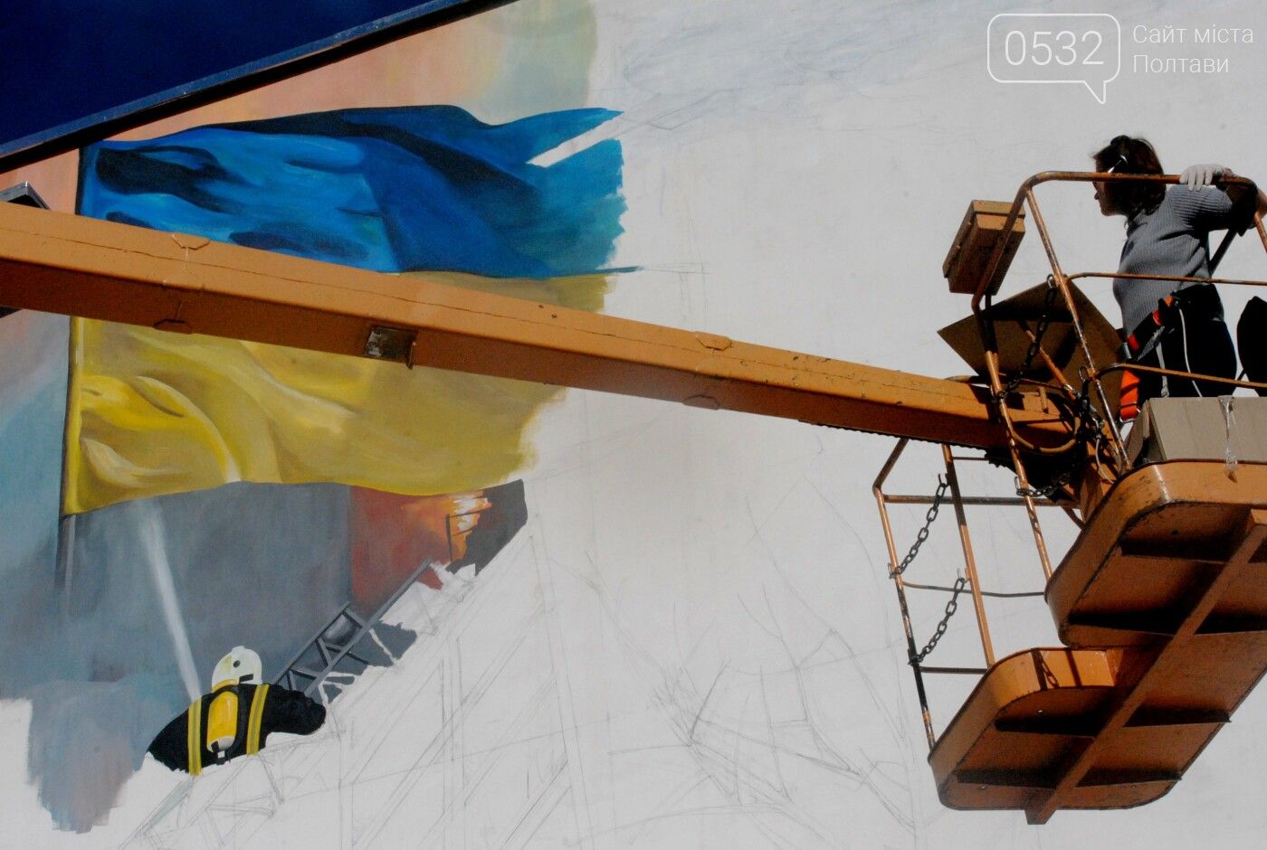 На фасаде появится мурал.