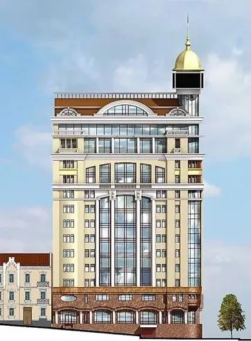 Ось такий офісний центр будуть поруч з пам’яткою.