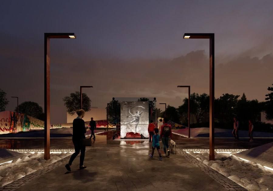 То же граффити украсит зеленую зону