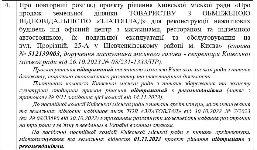 На земельной комиссии согласились передать землю под офисный центр.