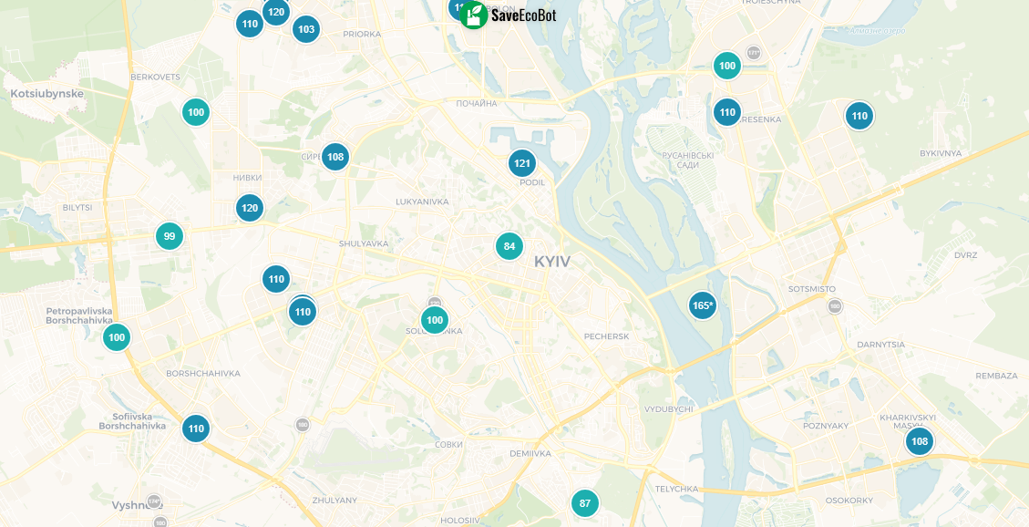 Вечером в четверг показатель был равен 165 нЗв
