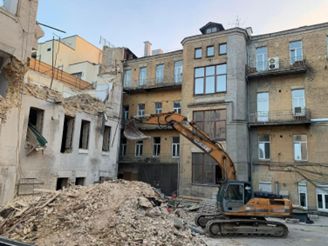 Будівельні роботи на Рейтарській. Фот0 - НЕСТ