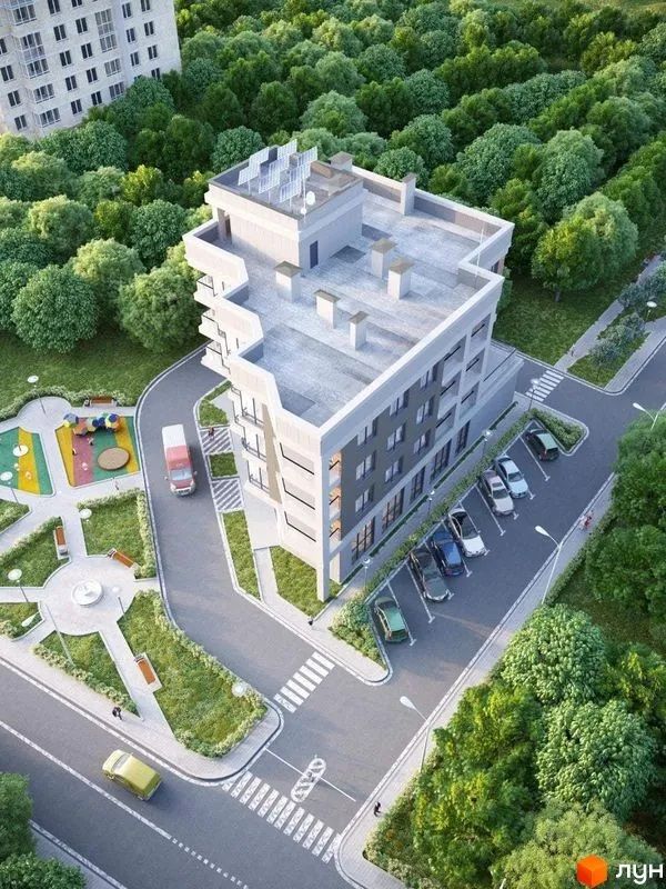 Так мав виглядати будинок на 4 поверхи. Фото - сайт Лун