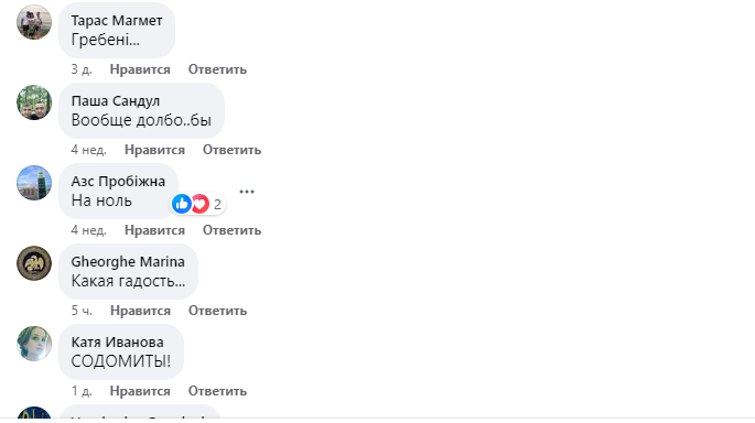 Facebook-спільнота не оцінила добір теми Диким театром