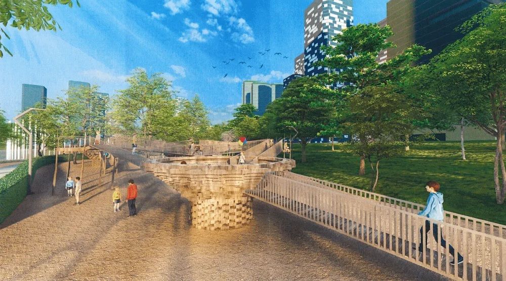 Будівництво парку проходитиме у 6 етапів.