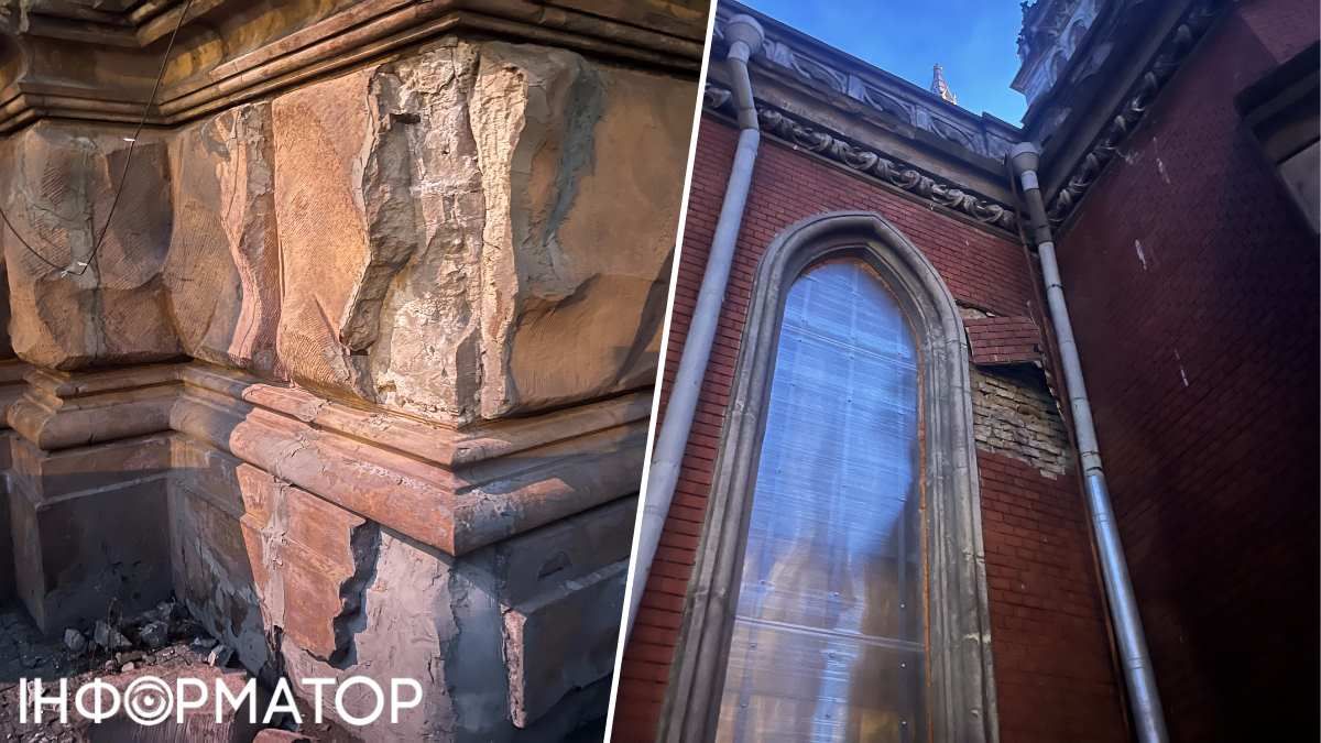 Стены надо ремонтировать - камни отпадают прямо от сильного ветра