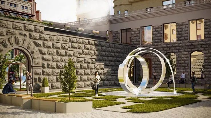 Так має виглядати новий ТРЦ навпроти Київради. Візуалізація - «Едельбург архітект»