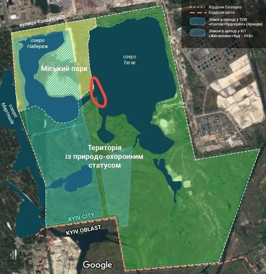 Часть зеленой зоны имеет охранный статус.