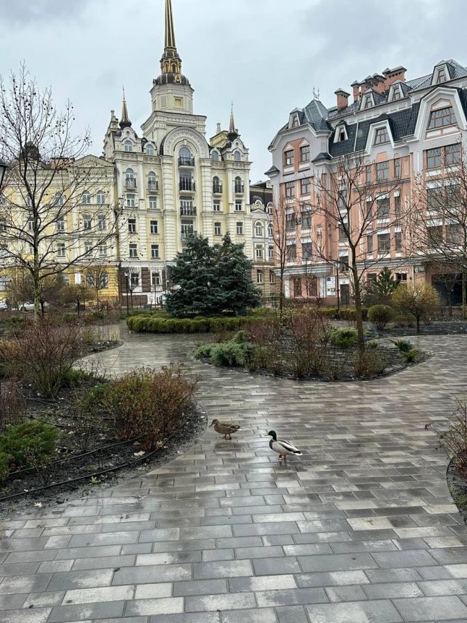 Замість висотки кияни зробили на ділянці сквер.