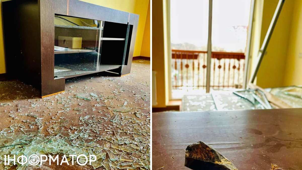 В доме пострадала мебель, взрывом вынесло балконную дверь