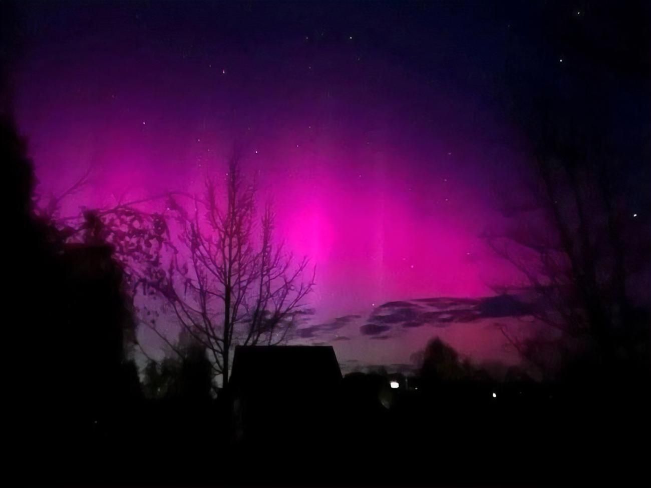 В ряде областей Украины уже наблюдали за полярным сиянием