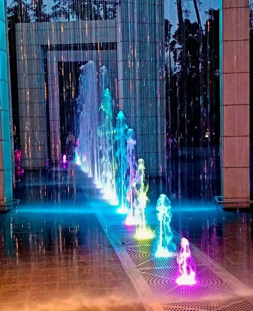 Фонтан в парке "Партизанской славы".