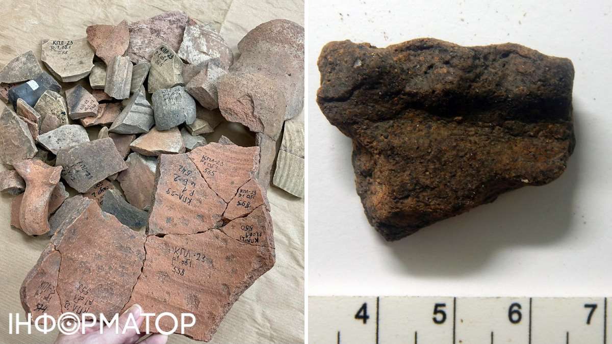 Керамический обломок дело датируется ранним железным веком - то есть, 6-5 вв. до н.э., и, вероятно, относится к Подгорцевской культуре. Фото: Сергей Тараненко