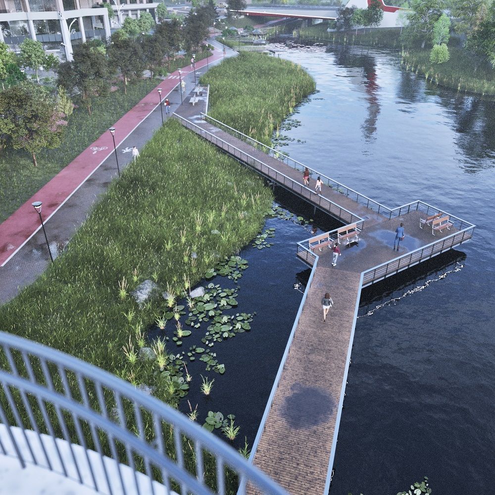 Біля водойми зроблять зону відпочинку.