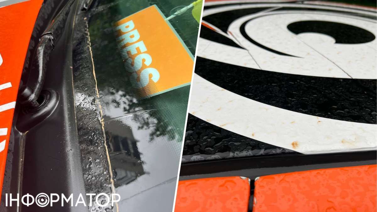 Під опади потрапила й редакційна автівка Інформатора