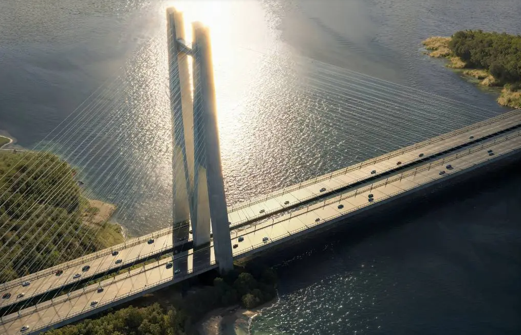 Вид на один з прольотів мосту. Фото