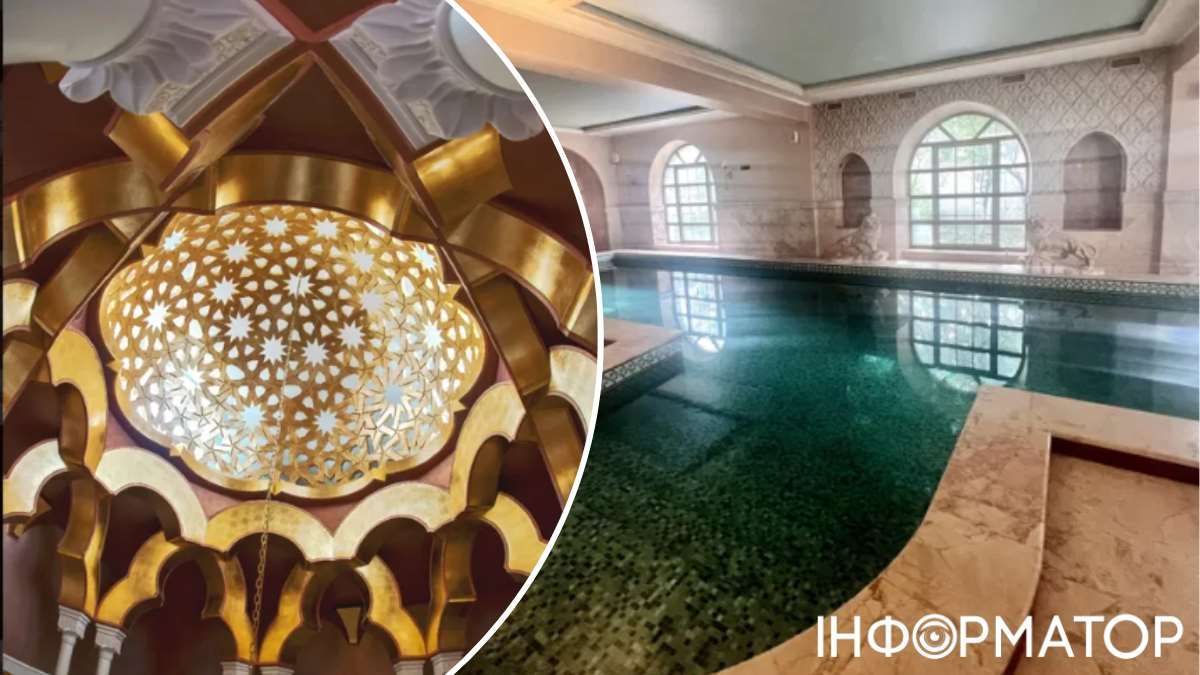 В СПА-зоне есть бассейн и хаммам, а еще – потолки оформлены креативными восточными плафонами