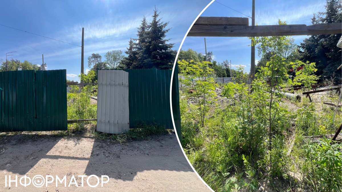 Долго искать, как попасть на стройплощадку, нам не пришлось - забор сам гостеприимно расчахнул перед нами огромную дыру