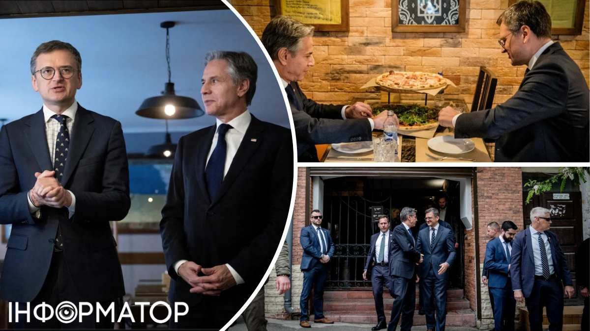 Після обіду Блінкен похвалив піццу, яку готують українські ветерани