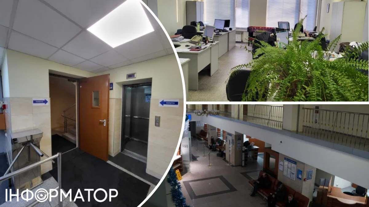 Всередині будівлі - типові конторські ремонти початку "нульових"