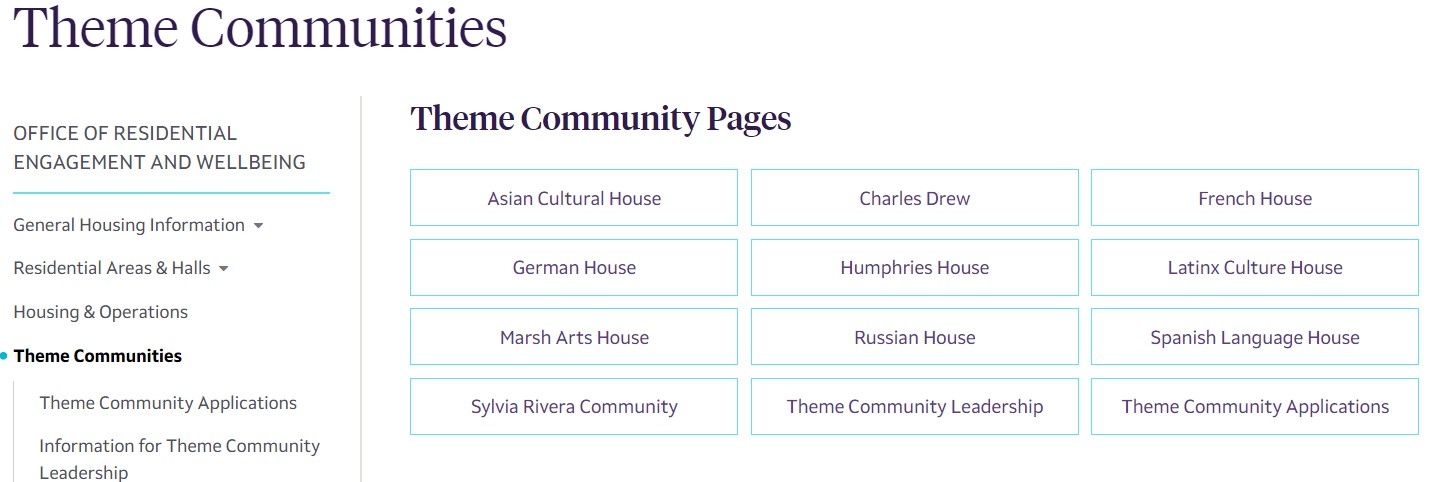 Студенти старших курсів можуть проживать у тематичних домах