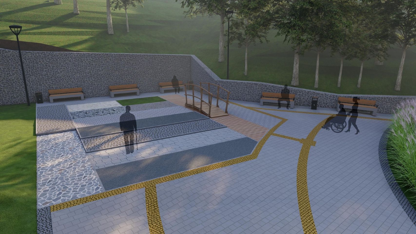 В сквере сделают современный ремонт. Фото - Киевзеленстрой В сквере сделают современный ремонт. Фото - Киевзеленстрой