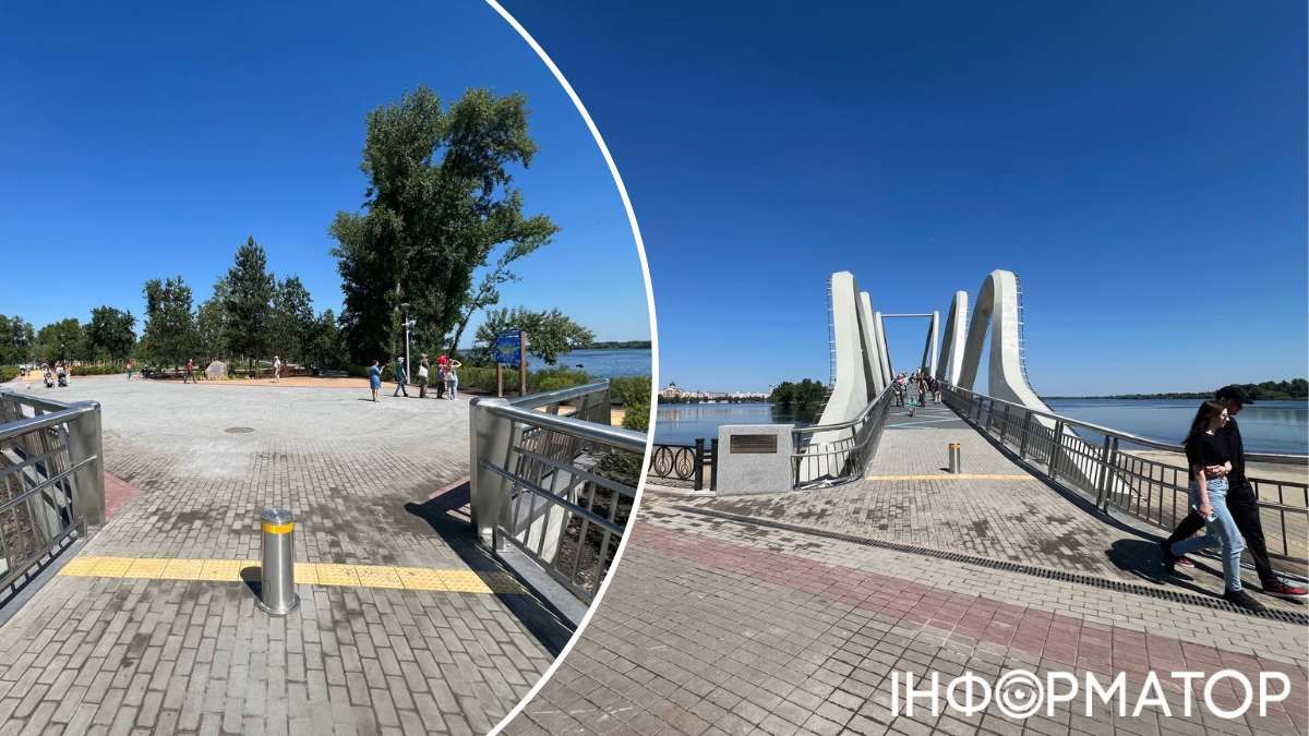 На заездах на мост установлены ограничители для транспорта: заехать на остров могут только коммунальщики На заездах на мост установлены ограничители для транспорта: заехать на остров могут только коммунальщики